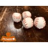 Set de 4 Bolas Blancas Baseball para Cubiletes